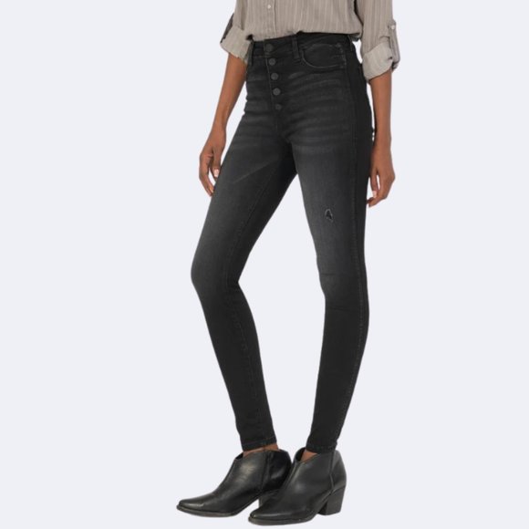 NWT - Kut High Rise Button Fly - Picture 2 of 4